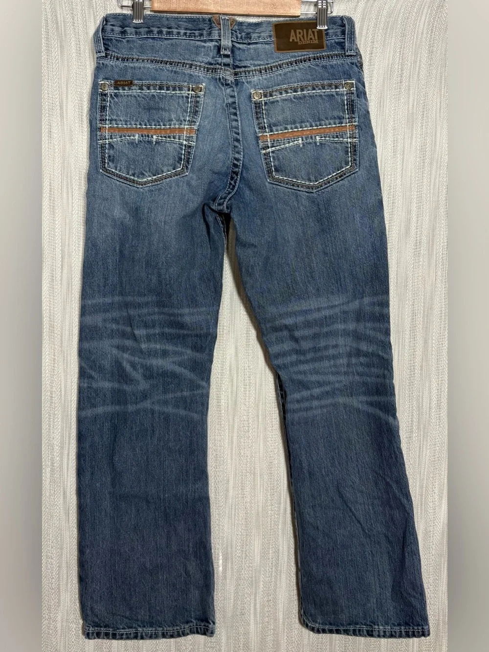 Ariat Men's 32/30 Relaxed Bootcut Blue Denim Jeans